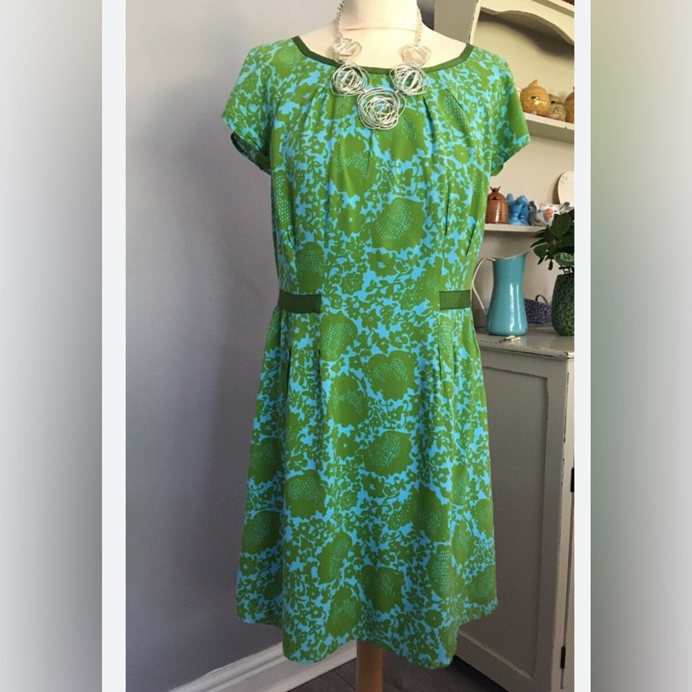 BODEN Women’s Midi Dress size 4 Long Vintage Floral Pencil Skirt